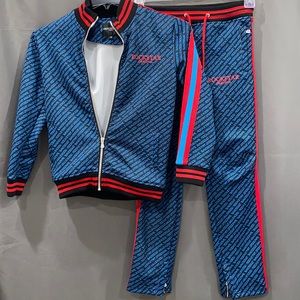 Rockstar Original boys blue red black track suit size 12